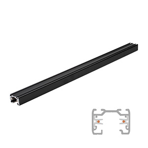 Nordic Global Base 1 fase rail opbouw zwart